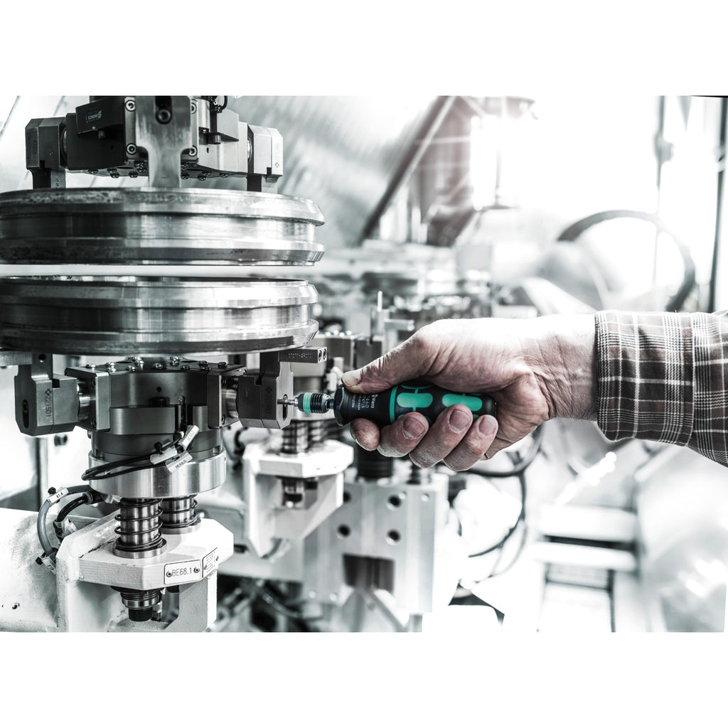 Wera serie 7400 kraftform instelbare momentschroevendraaier draaimomentsleutel (zwart groen, 1.2 tot 3.0 nm, met rapidaptor snelwisselhouder)