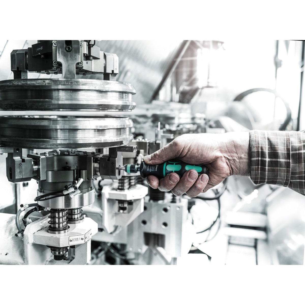 Wera serie 7400 kraftform instelbare momentschroevendraaier draaimomentsleutel (zwart groen, 1.2 tot 3.0 nm, met rapidaptor snelwisselhouder)