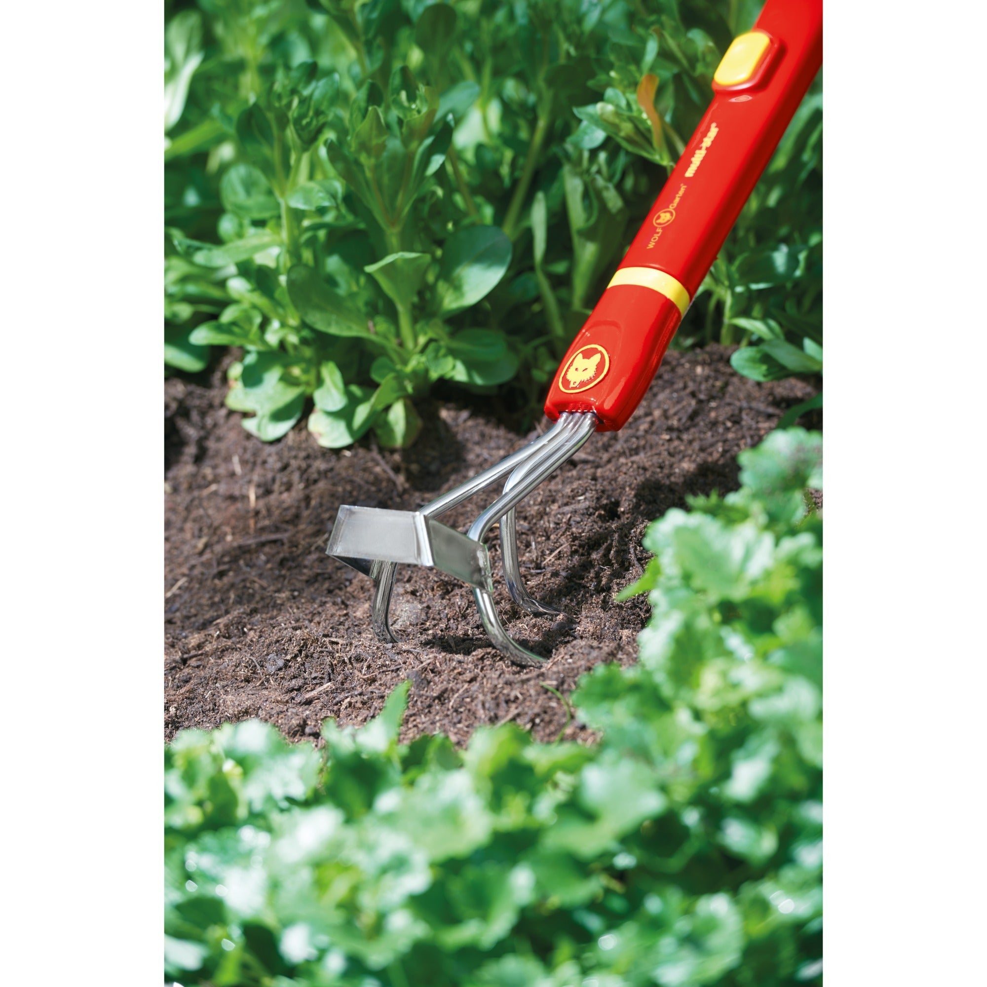 Wolf-garten wolf jätegrubber lb-m handkrabber (rood geel)