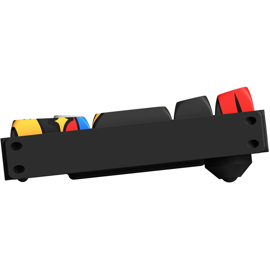 Iqunix f97 graffiti diary wireless mechanical keyboard (zwart, us lay-out (qwerty), ttc gold pink, 96%, rgb leds, hot-swappable, pbt, 2.4ghz | bluetooth 5.1 | usb-c)