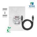 Club 3d displayport 1.4 vesa gecertificeerde kabel male-male (zwart, 1 meter, 8k 60hz of 2x 4k 60hz, 32.4gbps)