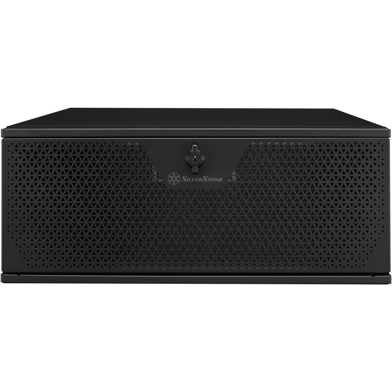 Silverstone rm44 rack behuizing (zwart | 4u | usb type-c | 2x 80mm casefan inbegrepen)