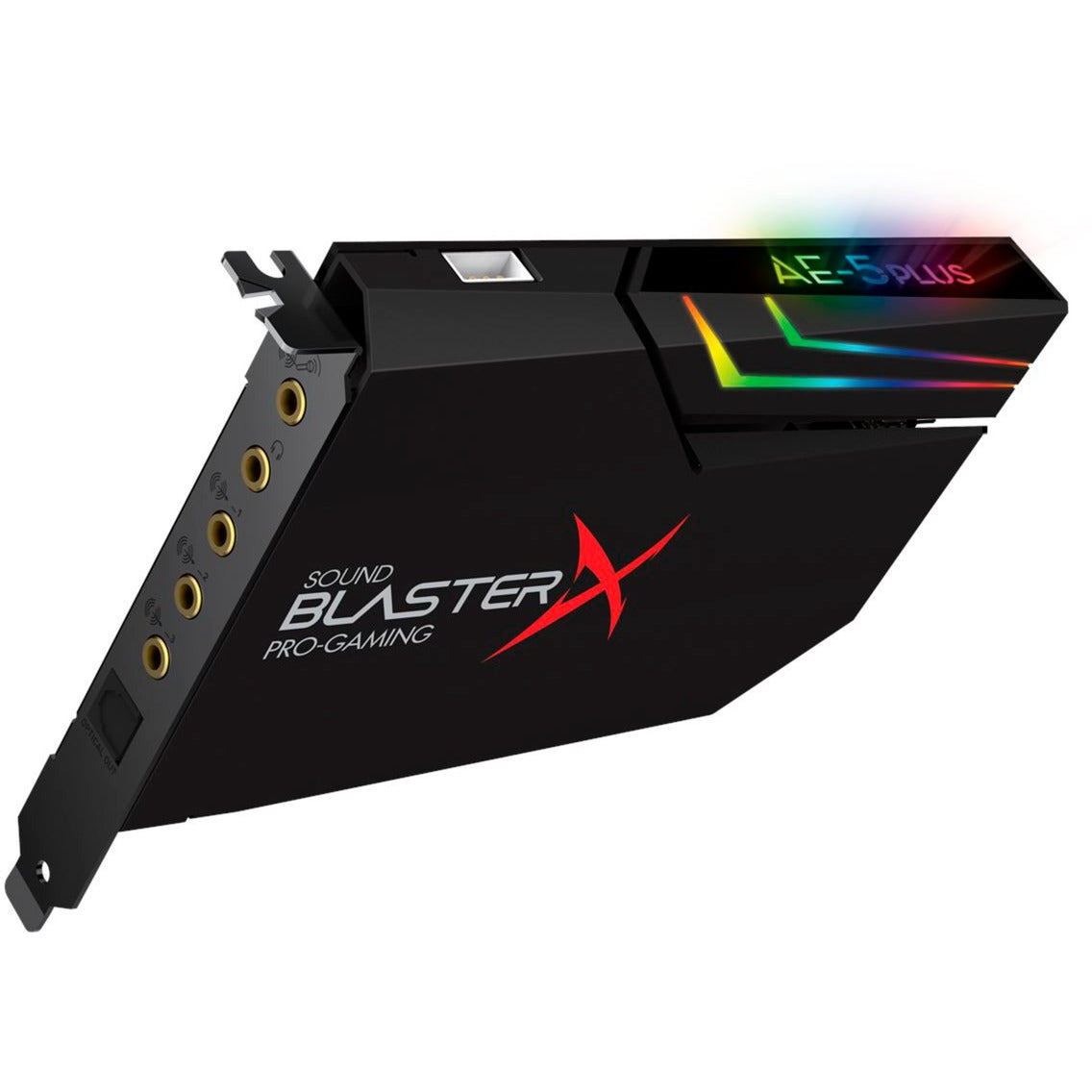 Creative sound blasterx ae-5 plus geluidskaart (zwart, rgb leds)