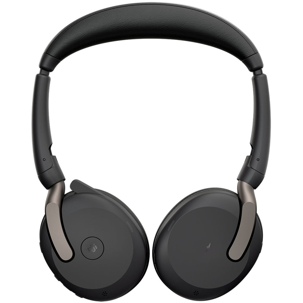 Jabra evolve2 65 flex duo, ms on-ear headset (zwart, stereo, usb-c, link380c, microsoft teams)