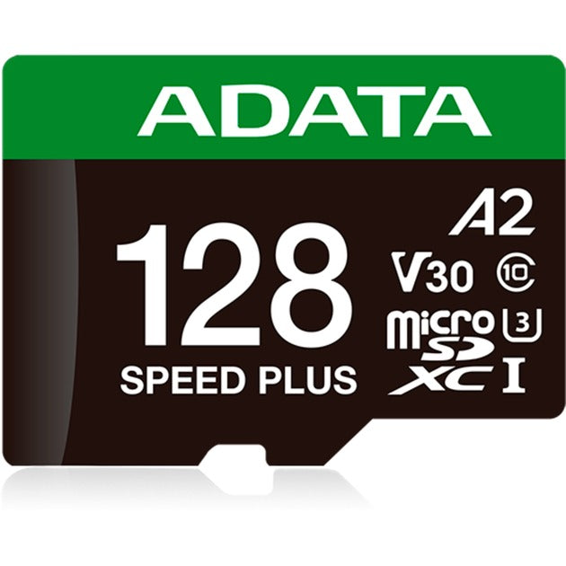 Adata speed plus microsdxc 128 gb geheugenkaart (uhs-i u3, class 10, v30, a2)