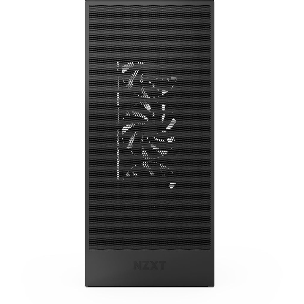 Nzxt h7 flow (2024) midi tower behuizing (zwart | 2x usb-a | 1x usb-c | tempered glass)