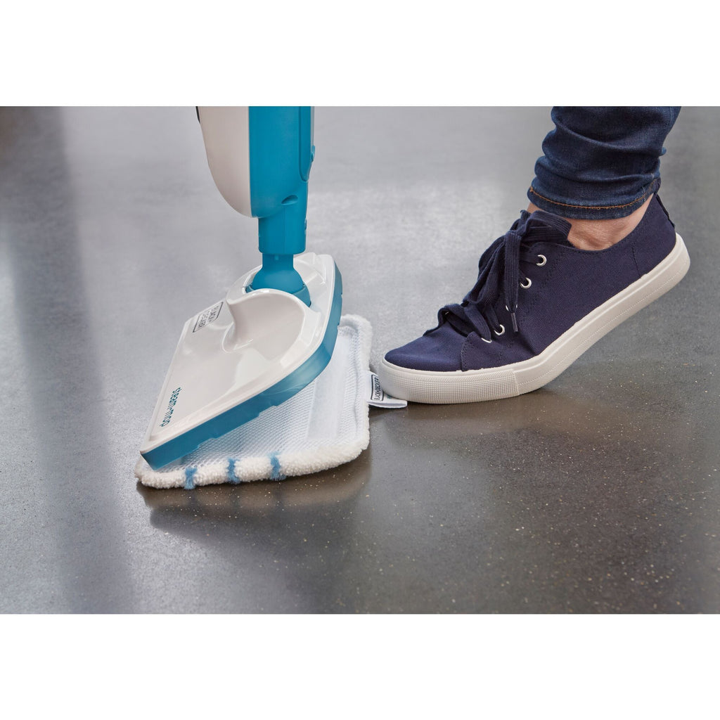 Black+decker fsmh13e10-qs 1300w 10-in-1 steam-mop met accessoires stoomreiniger (wit)