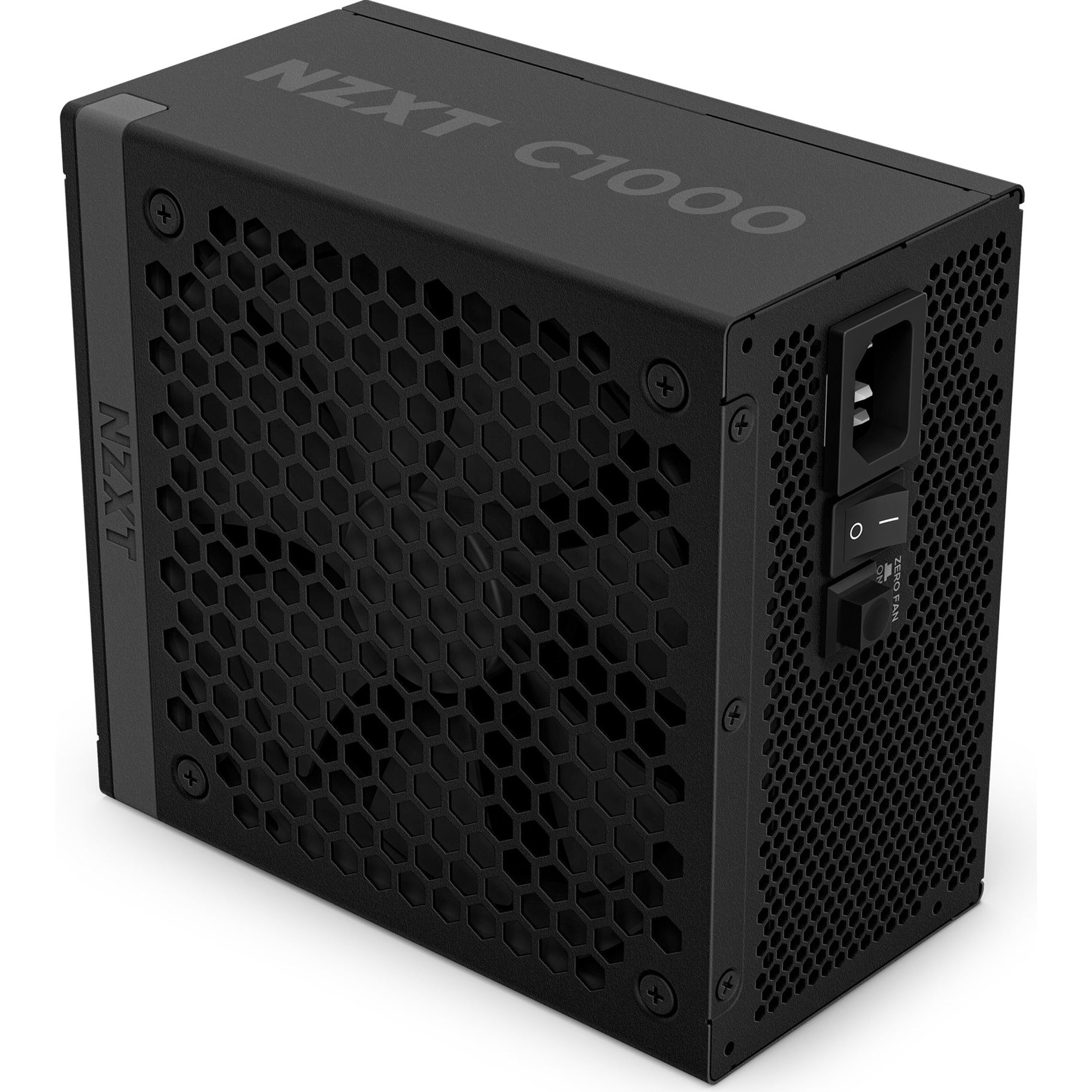 Nzxt c1000 gold atx 3.1 modulaire 1000 watt voeding (zwart, 1x 12v-2x6, 3x pcie)