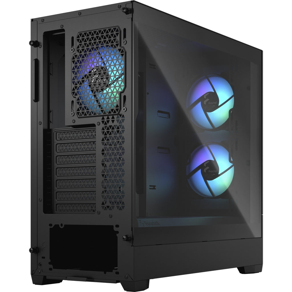 Fractal design pop air rgb midi tower behuizing (zwart | 2x usb-a | rgb | tempered glass)