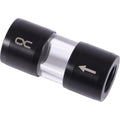 Alphacool eiszapfen acryl acetal inline filter g1 4 inner thread (zwart transparant)