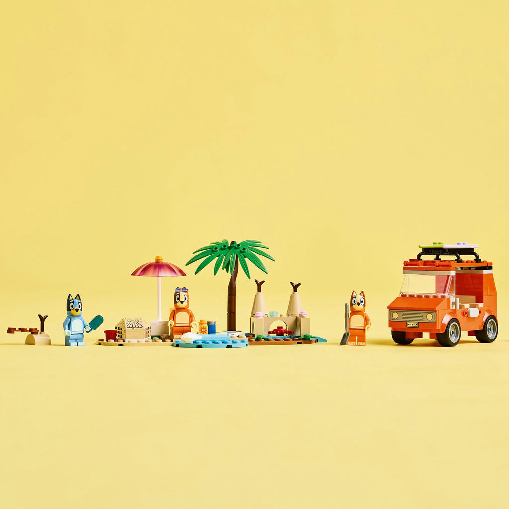 Lego bluey 11202 bluey's autorit naar het strand