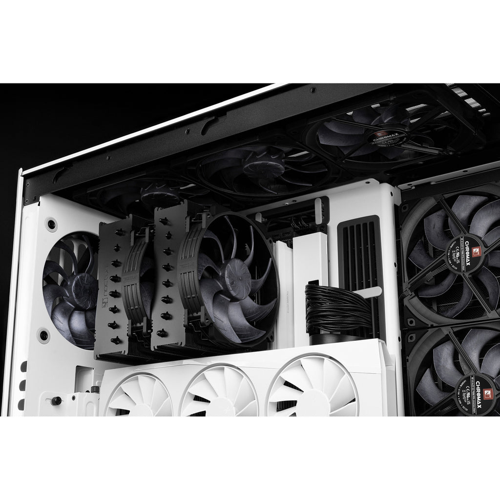 Noctua nf-a14x25r g2 pwm chromax.black case fan (zwart, 140 x 140 x 25 mm)