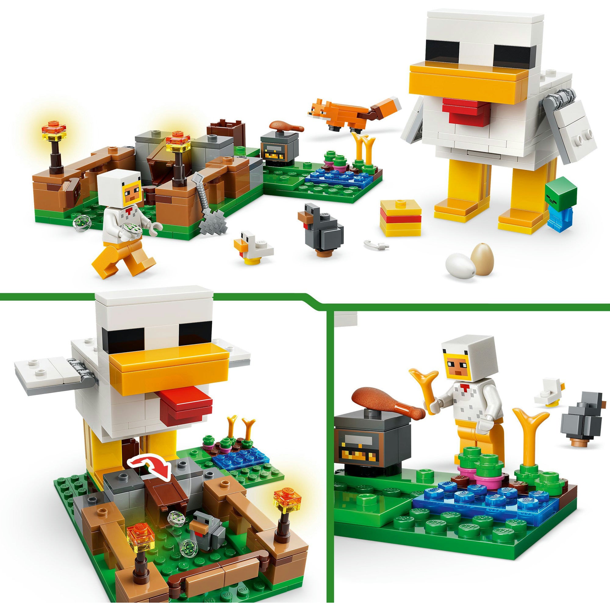 Lego minecraft 21585 kippenboerderij