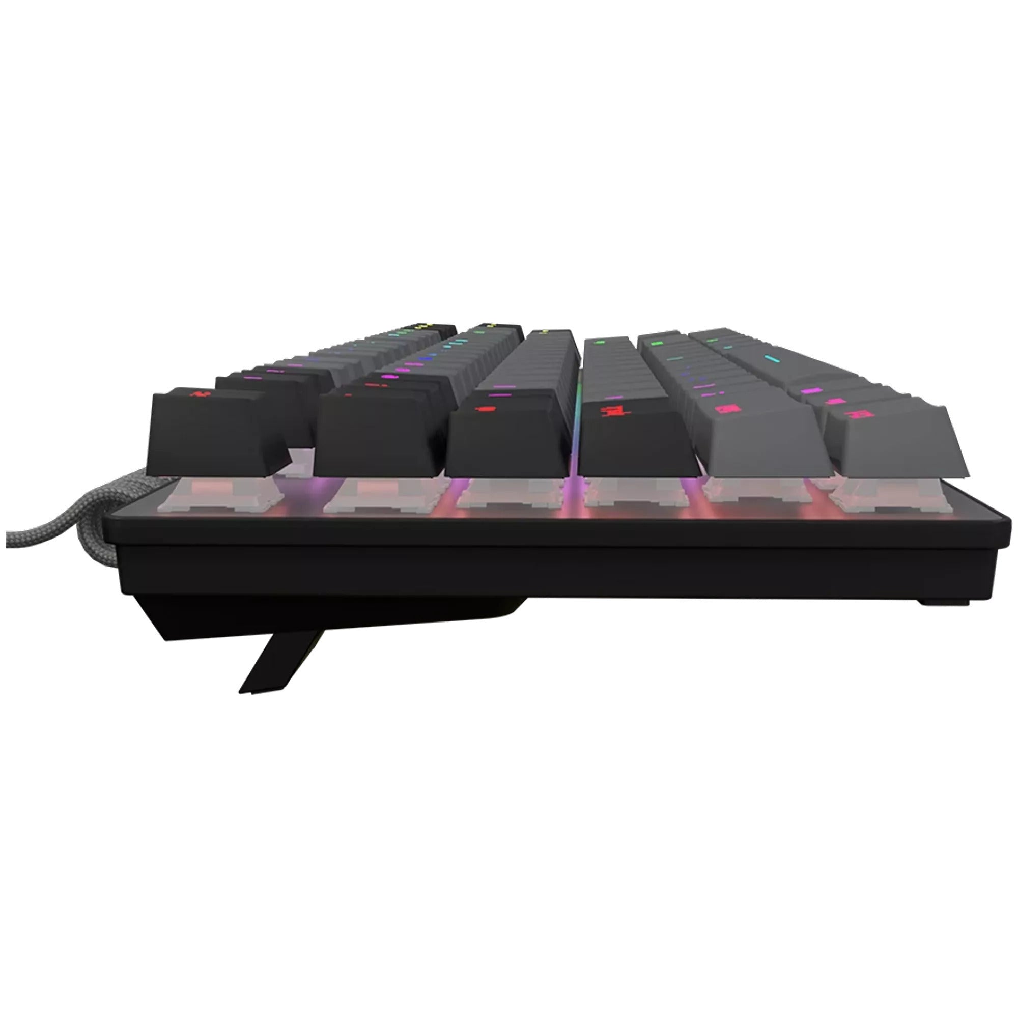 Lorgar azar 514tkl rgb mechanisch gaming toetsenbord (zwart, us lay-out (qwerty), logar dream, 80% (tkl), rgb)