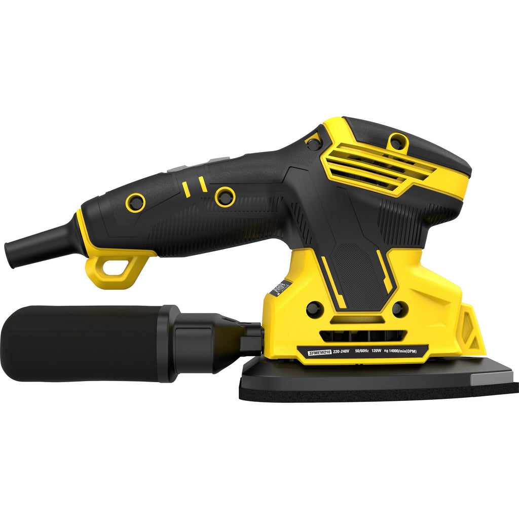 Stanley fatmax 120w detailschuurmachine deltaschuurmachine (geel zwart)