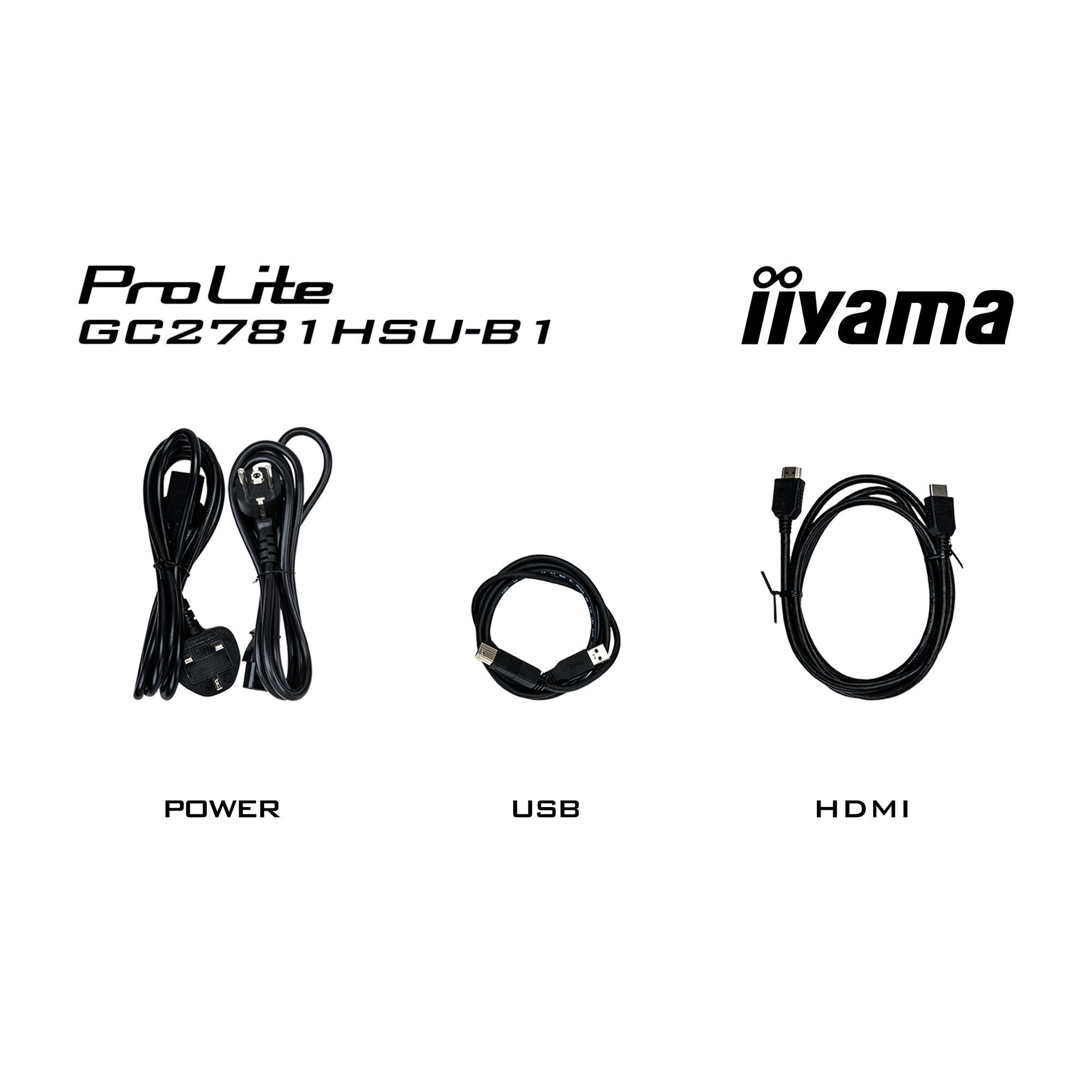 Iiyama g-master black hawk g2471hs-b1 27 curved gaming monitor (zwart, hdmi, displayport, usb, audio, amd free-sync, 144 hz)