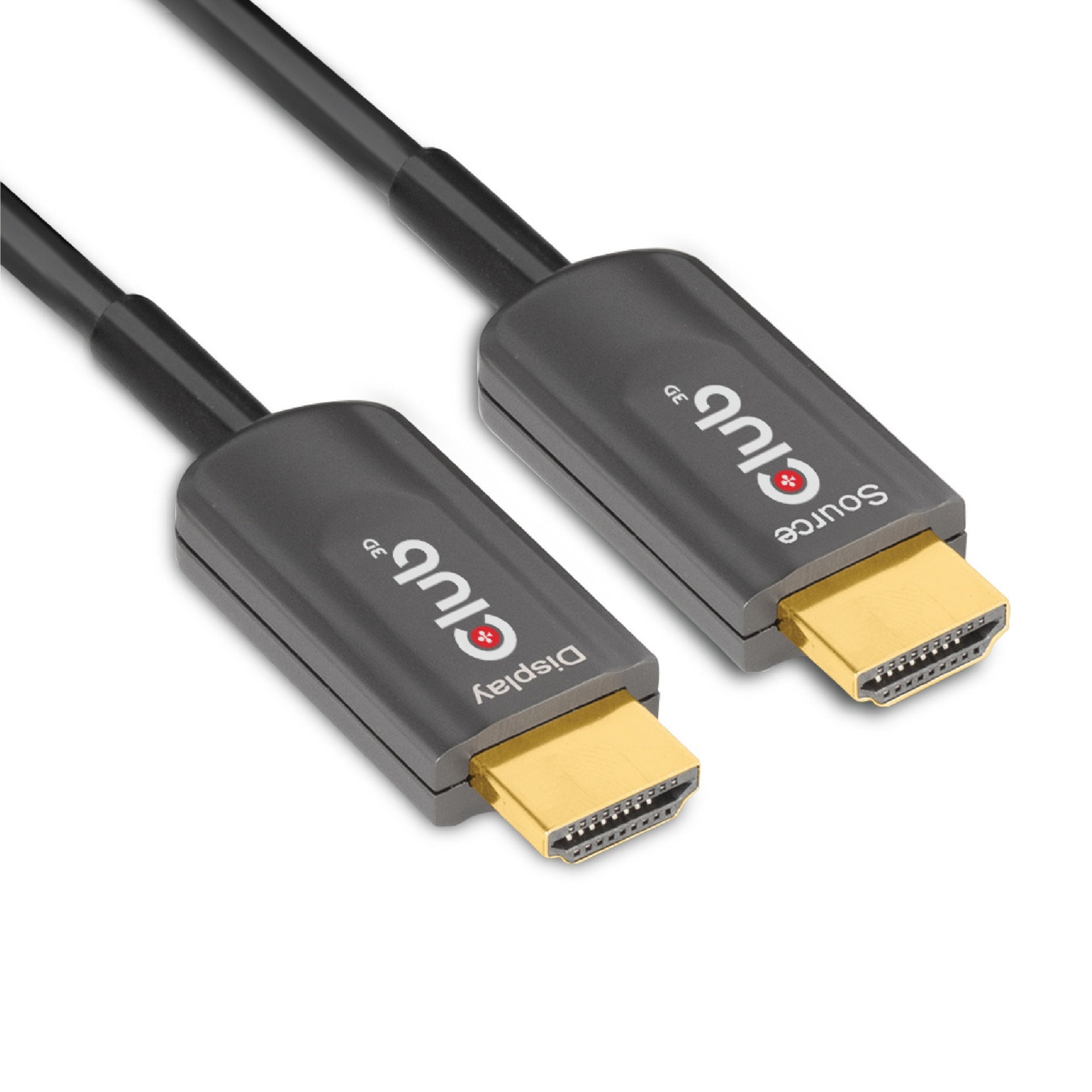 Club 3d ultra high speed aoc hdmi 2.1 gecertificeerde unidirectioneel kabel male-male (zwart, 10 meter, 4k 120hz, 8k 60hz, 48gbps)