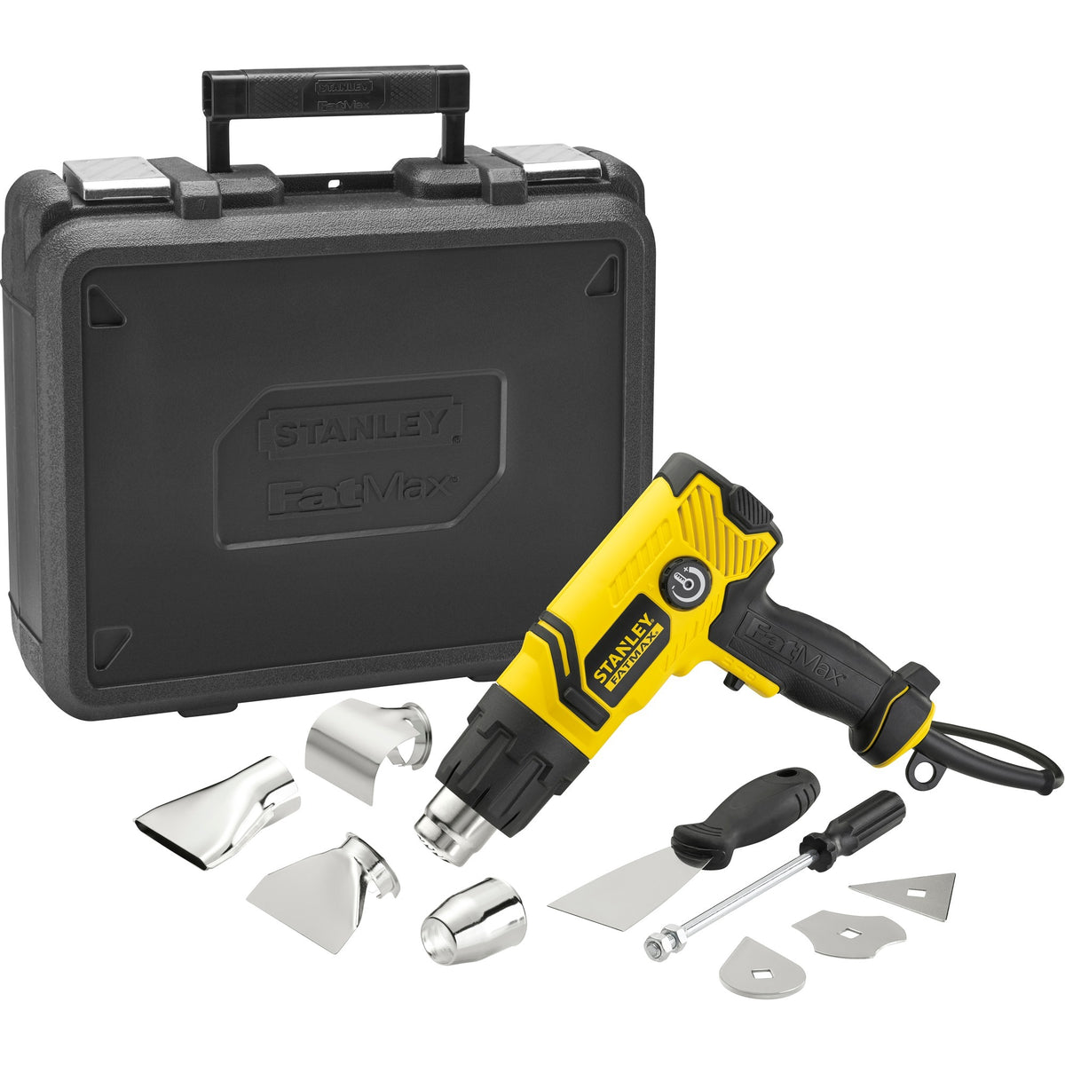 Stanley fatmax 2000w heteluchtpistool met kitdoos (geel zwart)