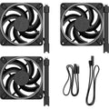 Fractal design momentum 12 rgb case fans (zwart, 3 stuks, 120 x 120 x 25 mm, pwm)
