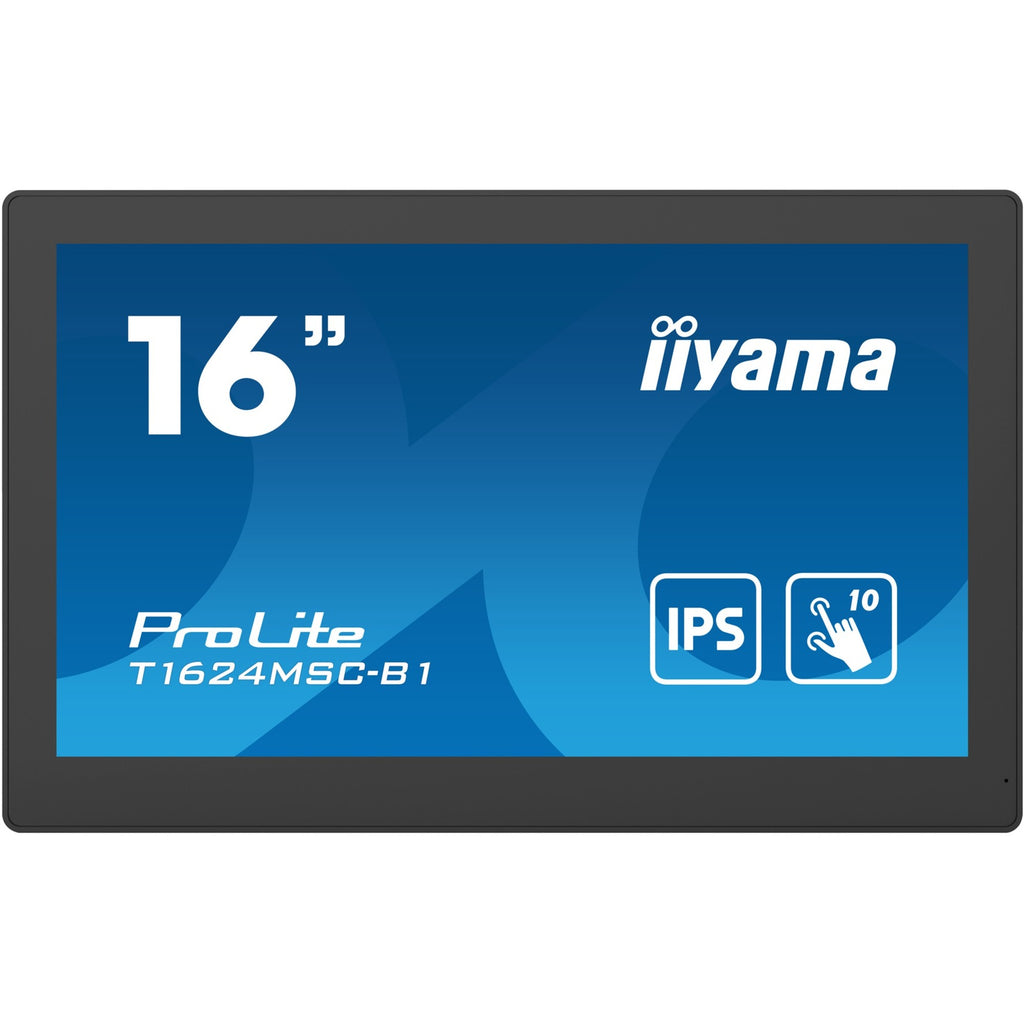 Iiyama prolite t1624msc-b1 15.6 touchscreen monitor (zwart, 1x hdmi, 2x usb-a)
