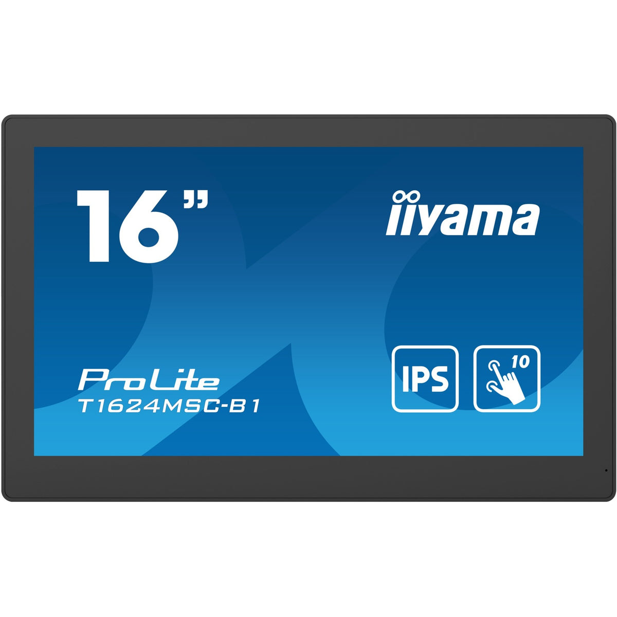 Iiyama prolite t1624msc-b1 15.6 touchscreen monitor (zwart, 1x hdmi, 2x usb-a)