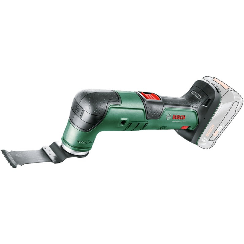 Bosch universalmulti 18v-32 multifunctioneel gereedschap (groen zwart, accu en oplader niet inbegrepen)