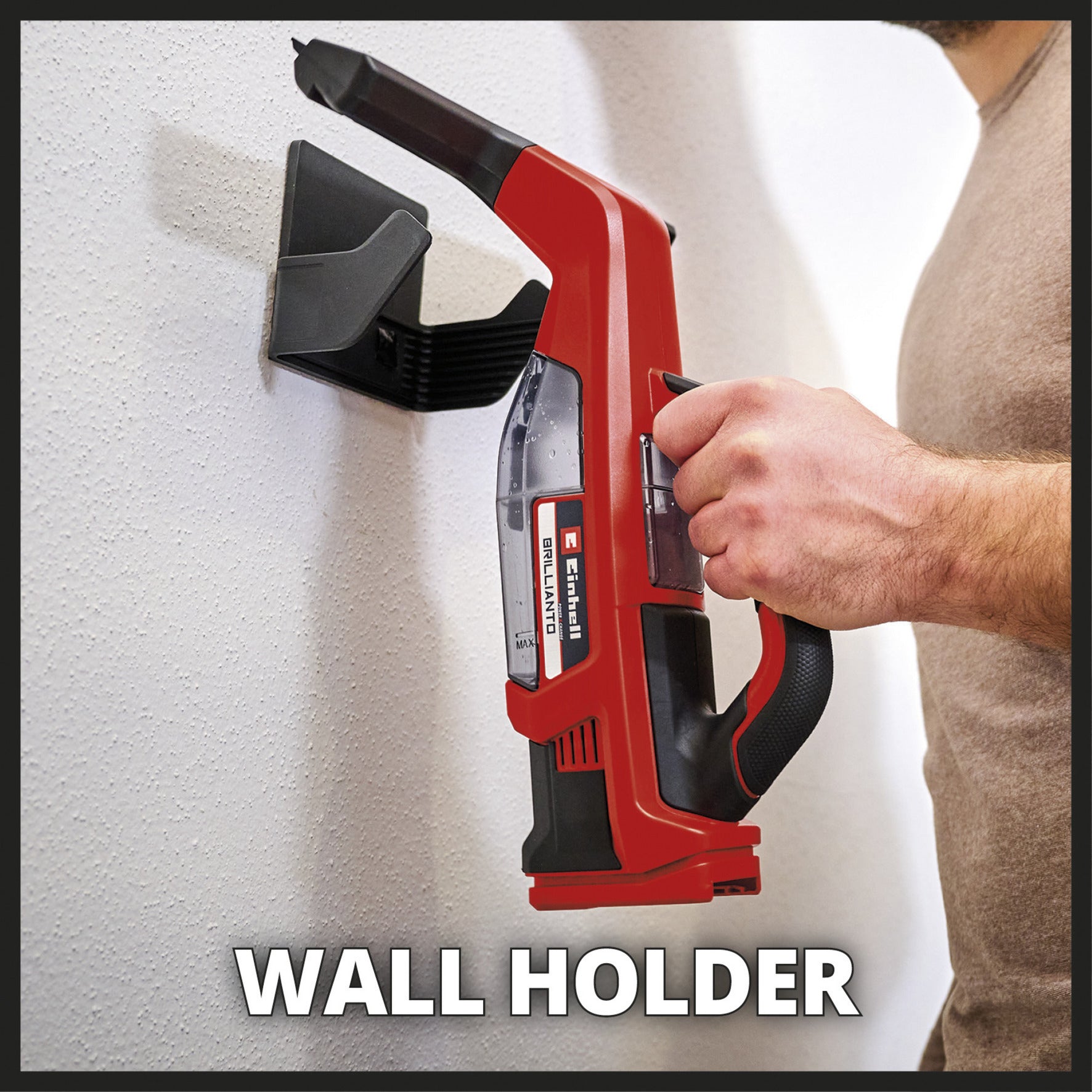 Einhell accu raamreiniger brillianto (rood, accu en lader niet inbegrepen)