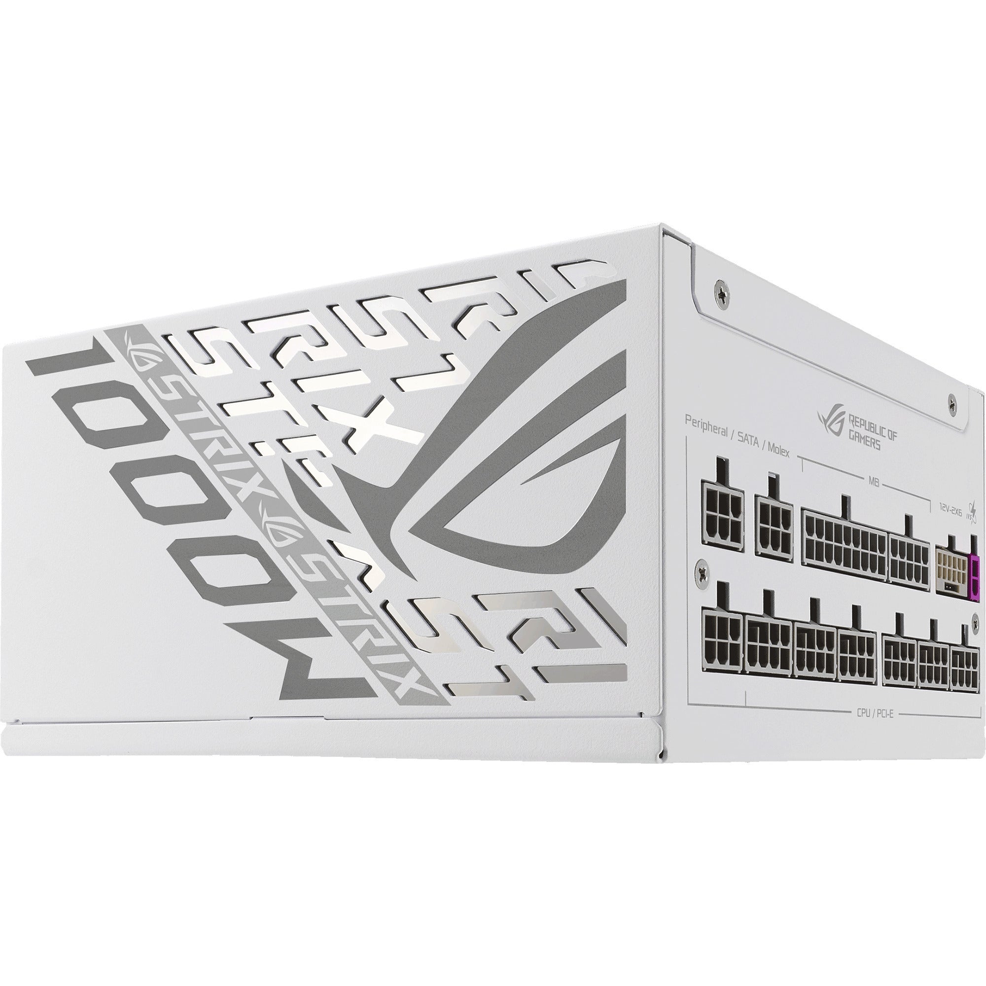 Asus rog strix platinum white edition modulaire 1000 watt voeding (wit, 1x 12v-2x6, 4x pcie)