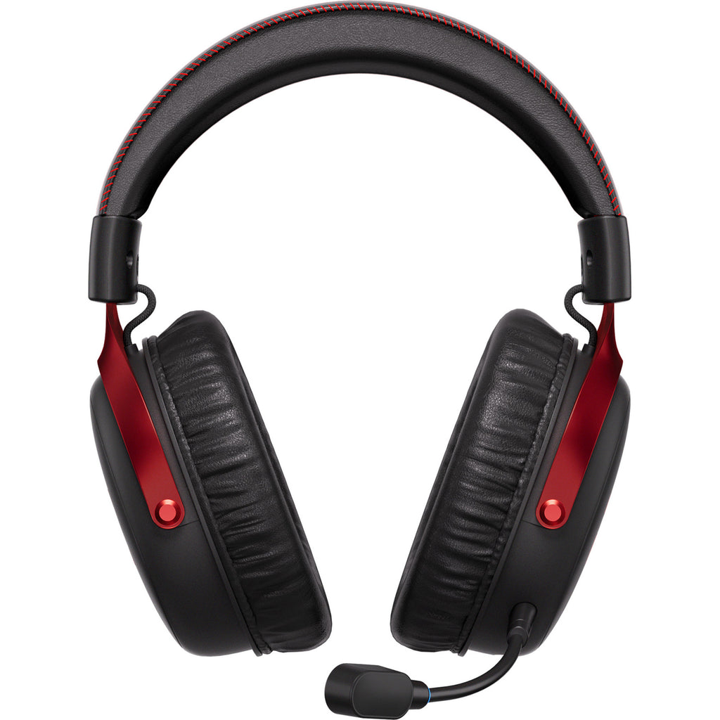 Mchose v9 pro wireless over-ear gaming headset (zwart rood, pc laptop playstation switch smartphone, 2.4g bluetooth wired type-c)