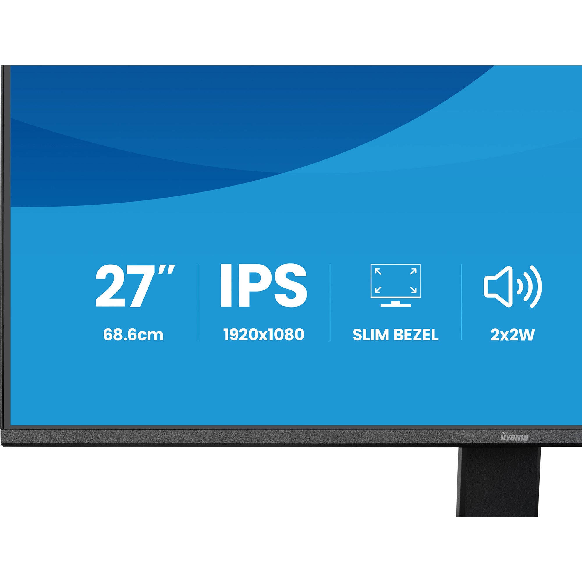 Iiyama prolite x2791hs-b1 27 monitor (zwart (mat), 120 hz, hdmi, displayport, audio)