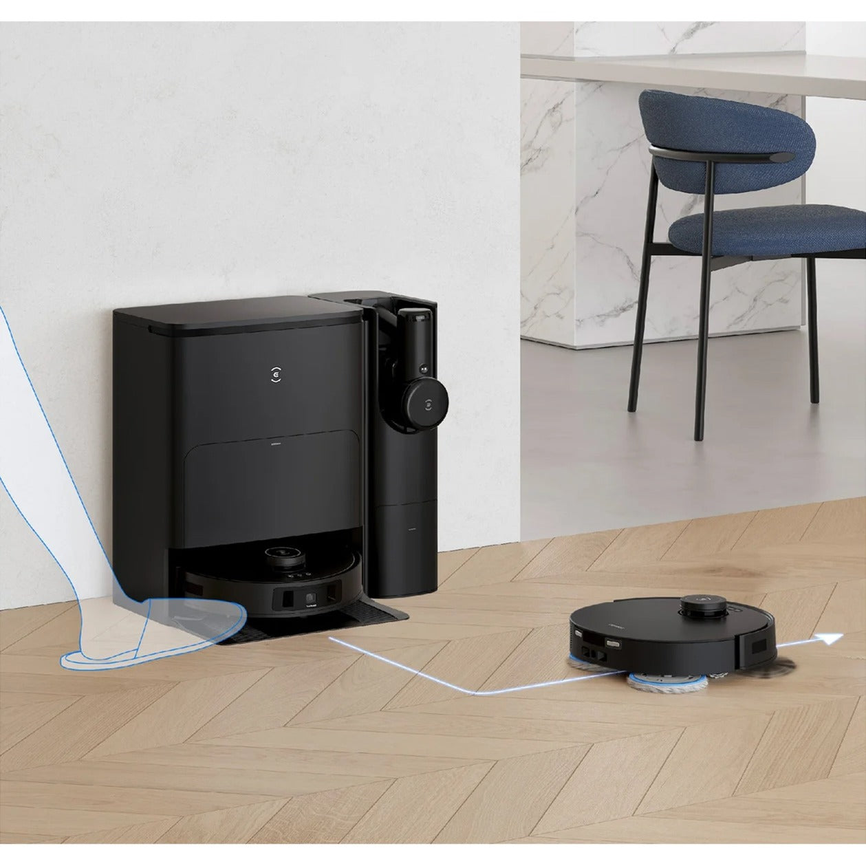 Ecovacs deebot t30s combo complete black robotstofzuiger (zwart)