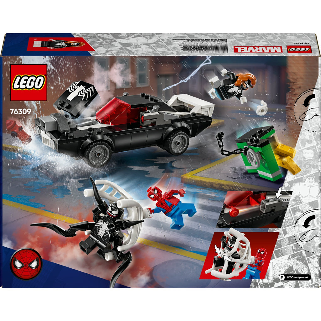 LEGO Superhelden 76309 Spider-Man vs. Venom Oldtimer