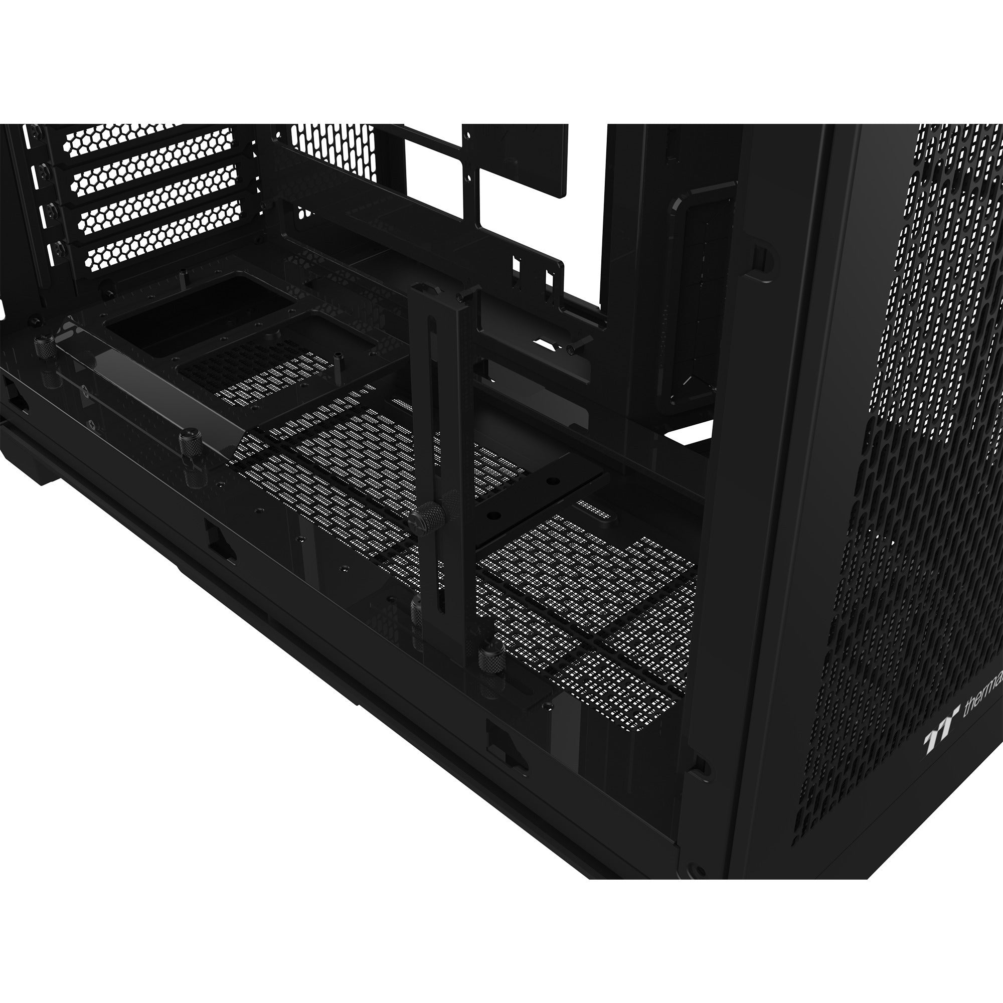 Thermaltake view 390 air midi tower behuizing (zwart | 2x usb-a | 1x usb-c | tempered glass)