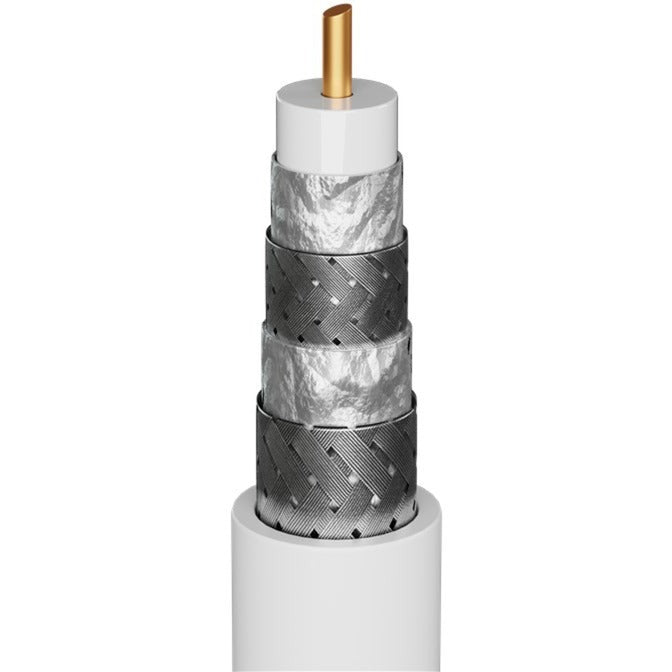 Goobay tv antennekabel (zwart, 10 meter, 135 db)