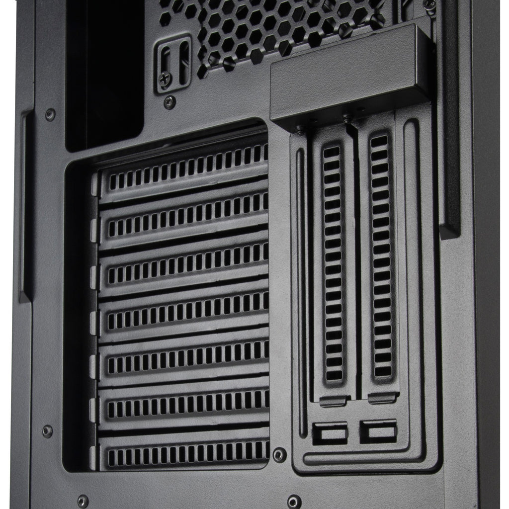 Silverstone seta q1 midi tower behuizing (zwart | 2x usb-a | 1x usb-c)