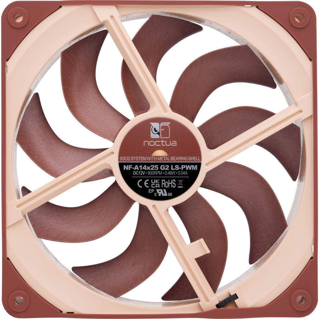 Noctua nf-a14x25 g2 ls-pwm case fan (bruin, 140 x 140 x 25 mm)