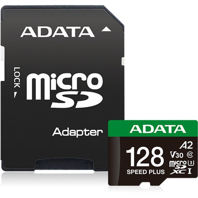 Adata speed plus microsdxc 128 gb geheugenkaart (uhs-i u3, class 10, v30, a2)