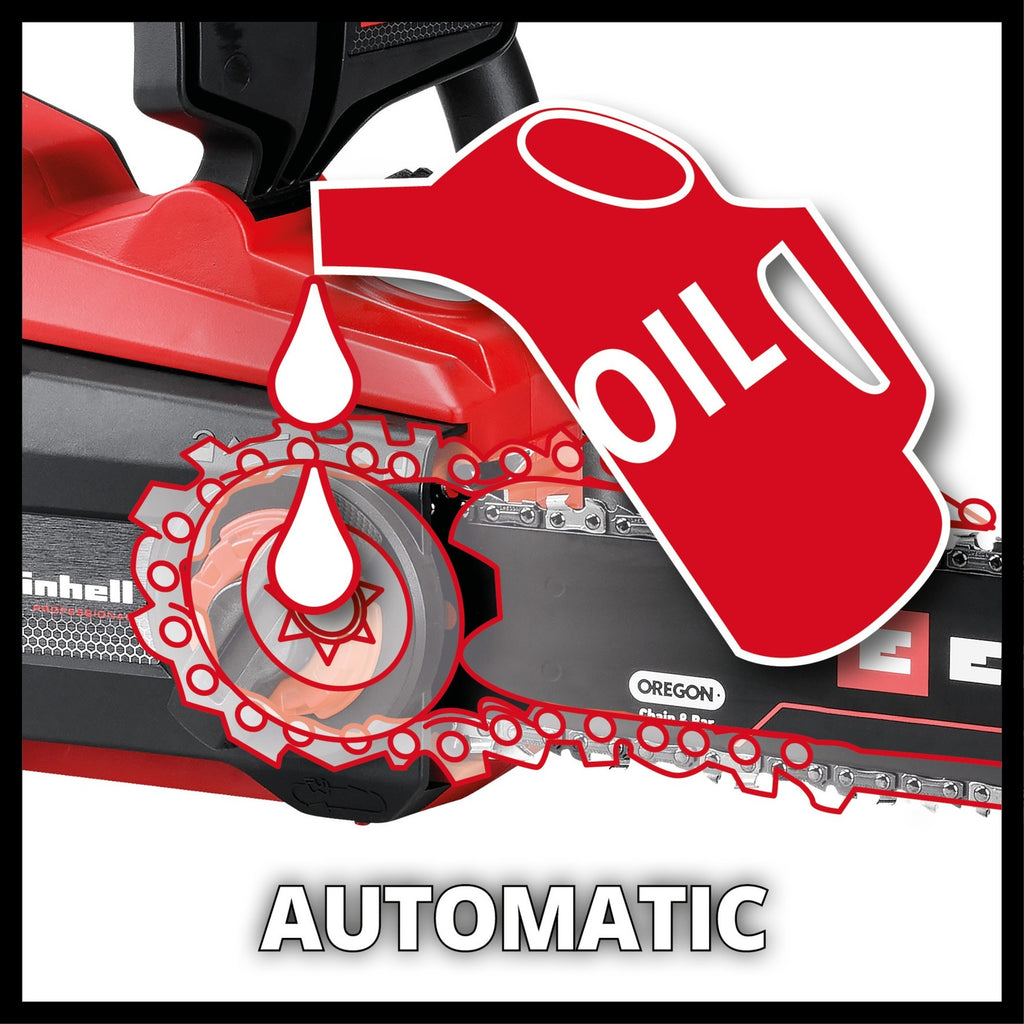 Einhell gp-lc 36 40 li bl-solo professional accu kettingzaag (rood zwart, accu en oplader niet inbegrepen)