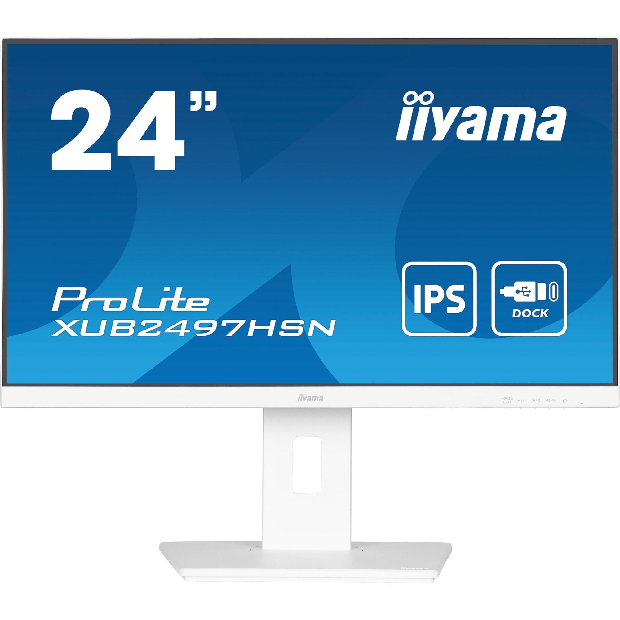 Iiyama prolite xub2497hsn-w2 23.8 monitor (wit, hdmi, displayport, 3x usb-a, usb-c, rj-45)