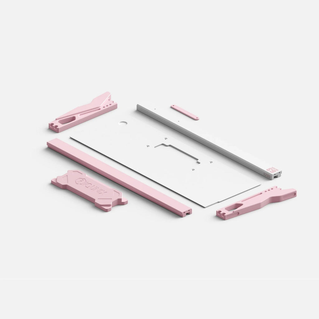 Iqunix ez63 pink magnetic switch gaming he keyboard (wit, us lay-out (qwerty), gateron magnetic jade pro, 60%, rgb, double shot pbt keycaps)