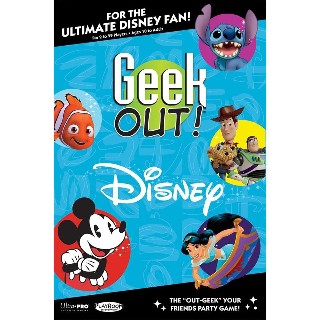 Disney european player network geek out! kaartspel (engels, 2 - 99 spelers, 30 minuten, vanaf 10 jaar)