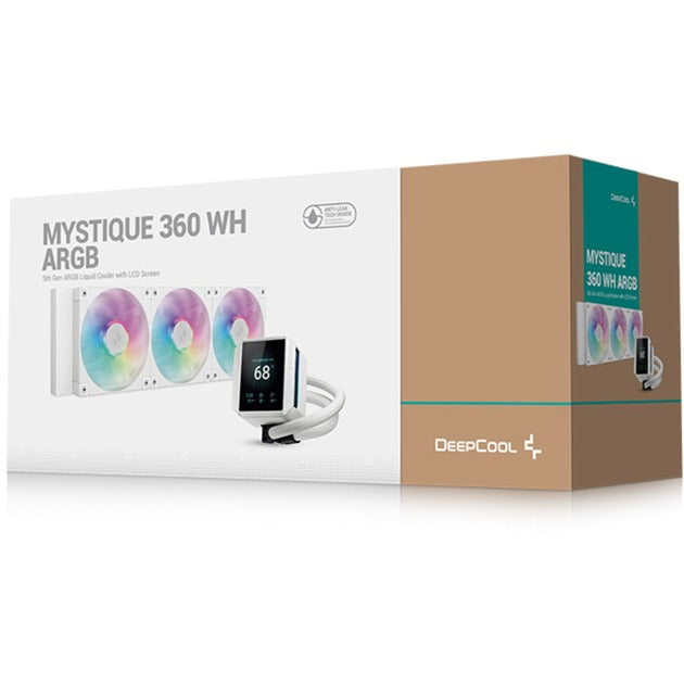 Deepcool mystique 360 argb waterkoeling (wit, 4-pins pwm fan-connector)