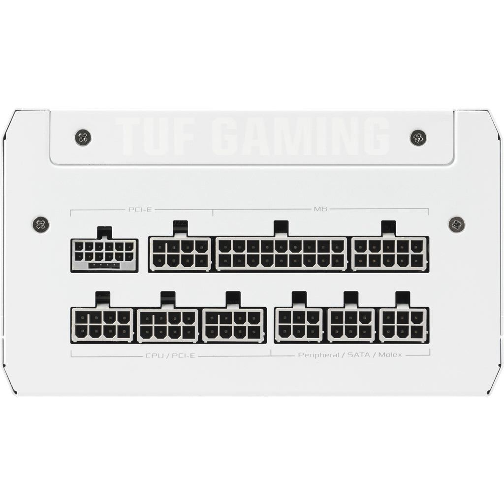 Asus tuf gaming gold white edition modulaire 1000 watt voeding (wit, 1x 12v-2x6, 4x pcie)