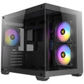 Antec cx600m argb mini tower behuizing (zwart | 3x usb-a | tempered glass)