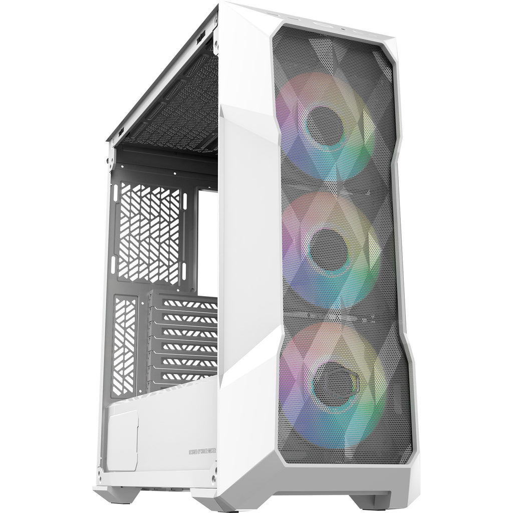 Cooler master masterbox td500 mesh v2 midi tower behuizing (wit | 2x usb-a | 1x usb-c | rgb | tempered glass)