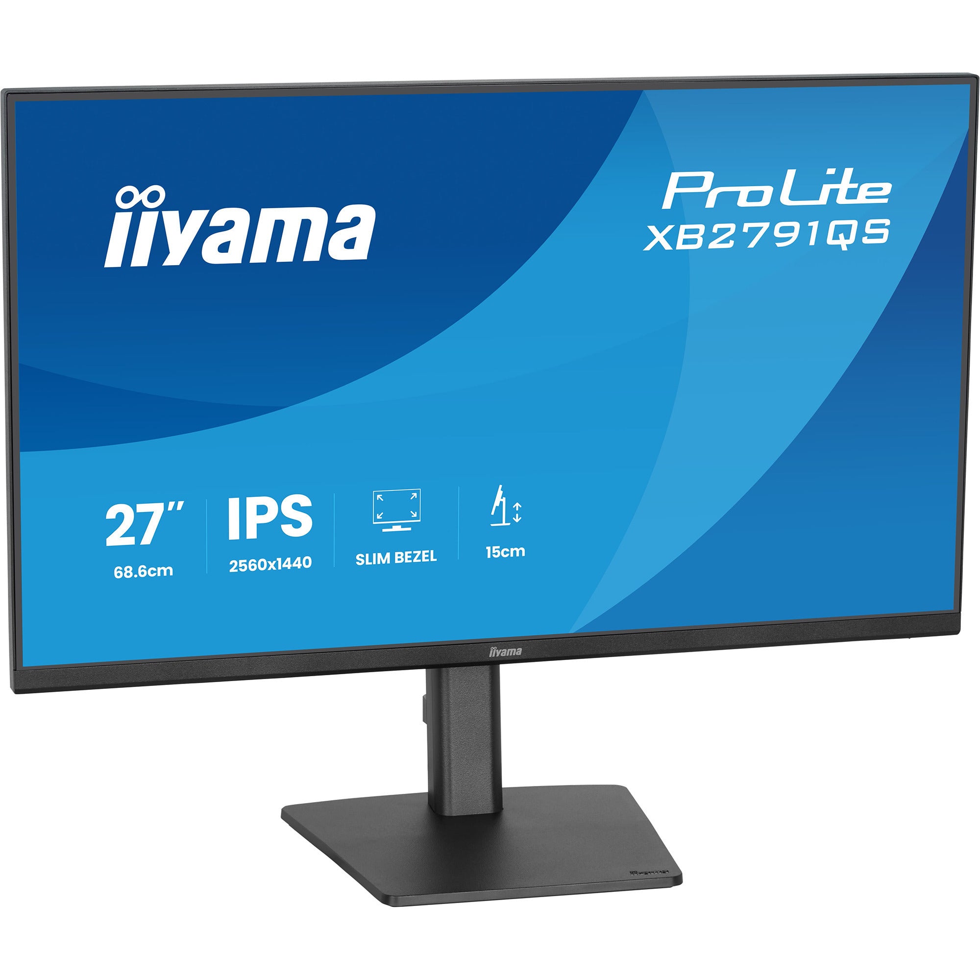 Iiyama prolite xb2791qs-b1 27 monitor (zwart (mat), hdmi, displayport, audio)