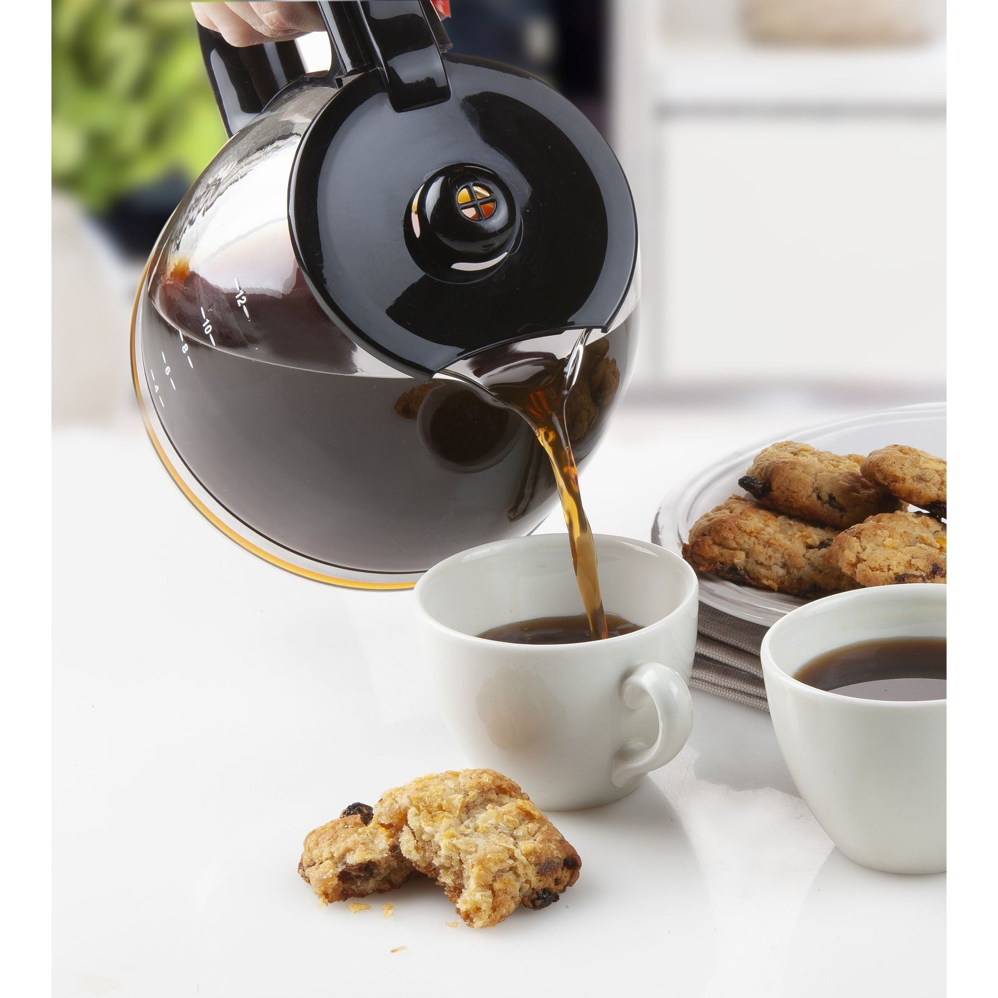 Domo koffiezet met timer en display do708k koffiefiltermachine (zwart, 1,5 liter)
