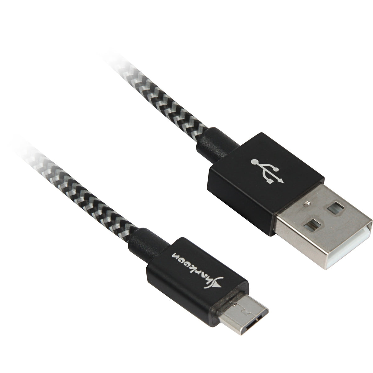 Sharkoon USB 2.0-Kabel, USB-A > Micro-USB B