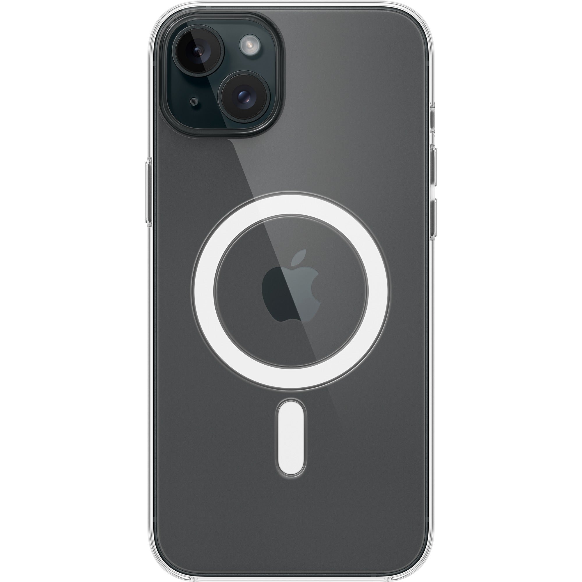Apple doorzichtig hoesje met magsafe voor iphone 15 plus telefoonhoesje (transparant)