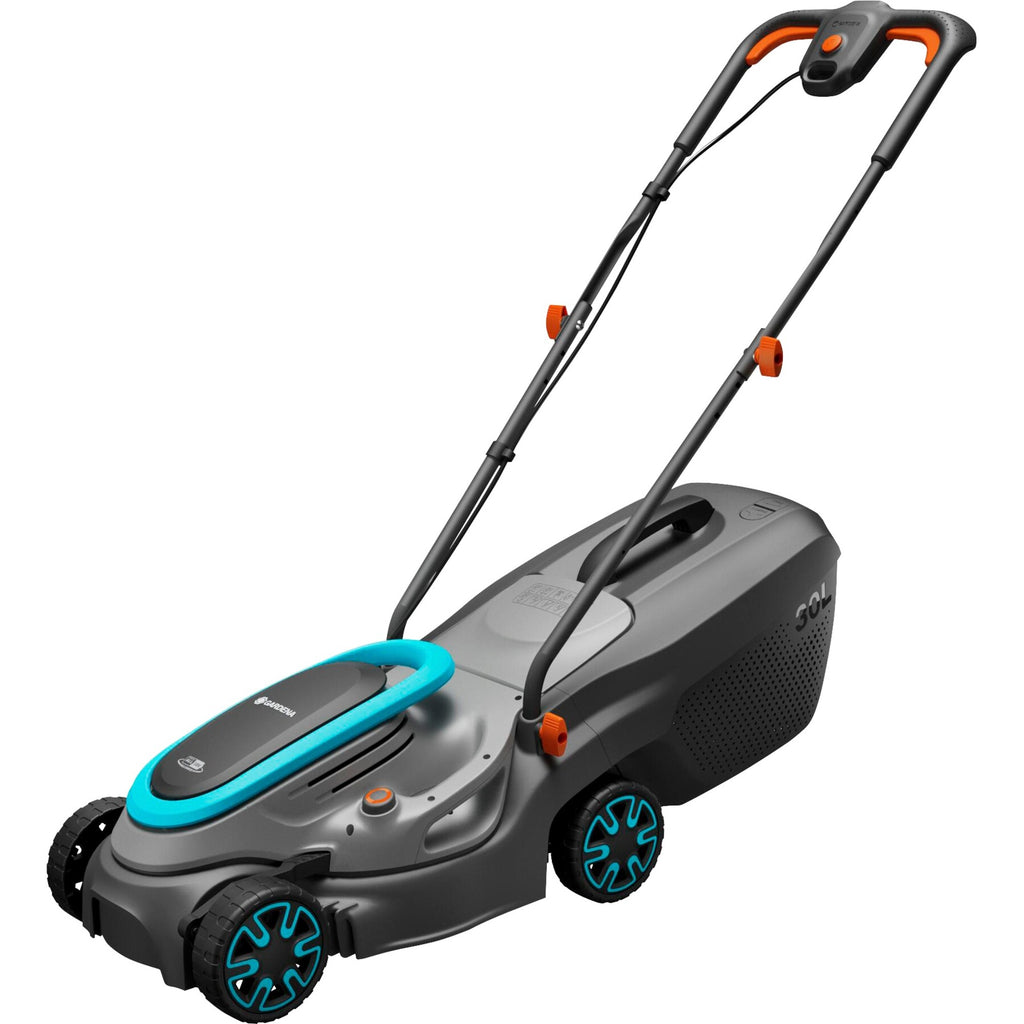 Gardena accugrasmaaier powermax 32 18v p4a set (zwart grijs, incl. li-ion accu 4,0ah, power for all alliance)